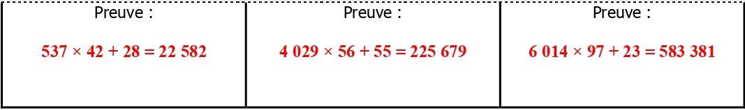 Division Euclidienne : Cours Et Exercices Corrigés